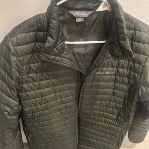 Eddie Bauer Men's Olive Puffer Jacket